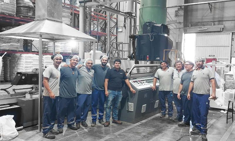 Producteur Argentin de films BOPP alimentaire recycle ses déchets avec POLYSTAR